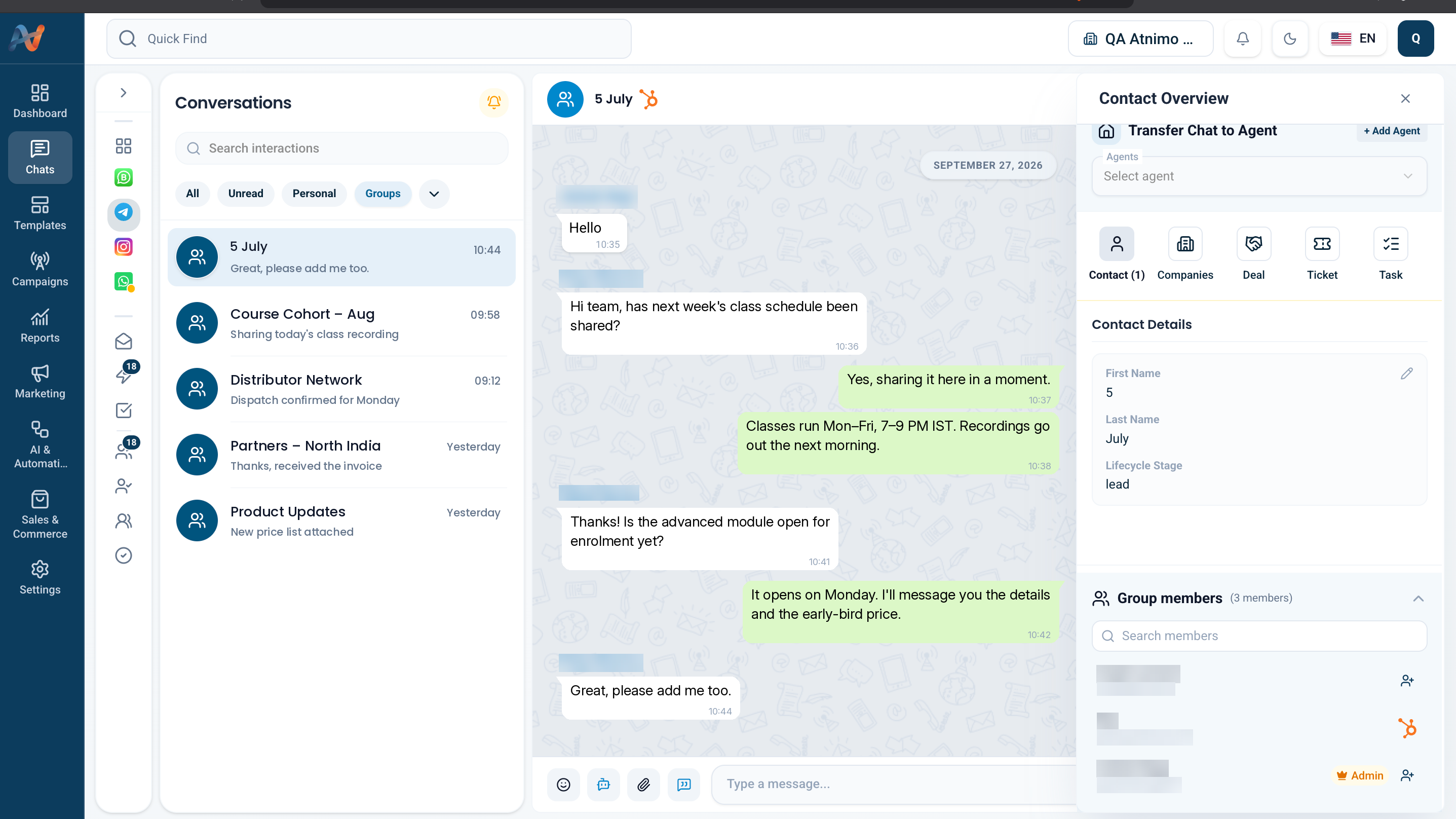 Atnimo telegram